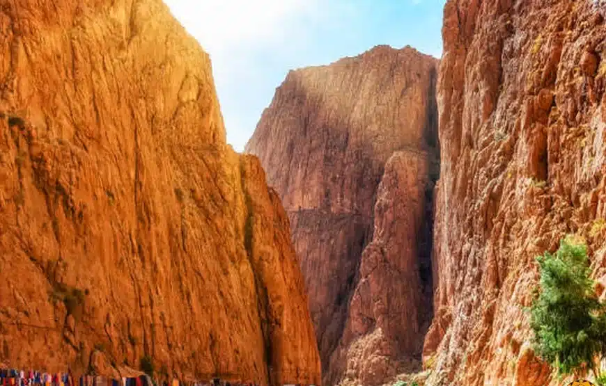 The Todgha Gorges limestone river canyons in the eastern part of the High Atlas Mountains in Morocco
